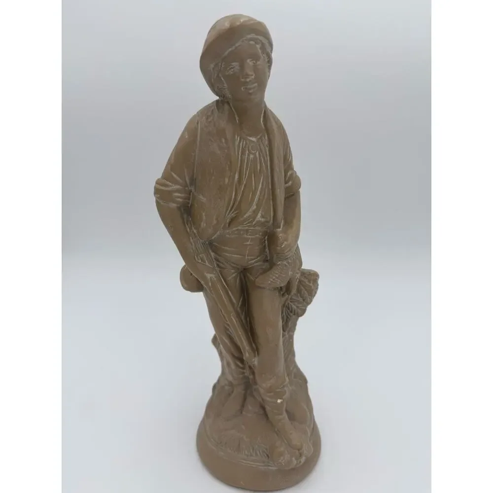 1950's Chalkware Hunter Statue